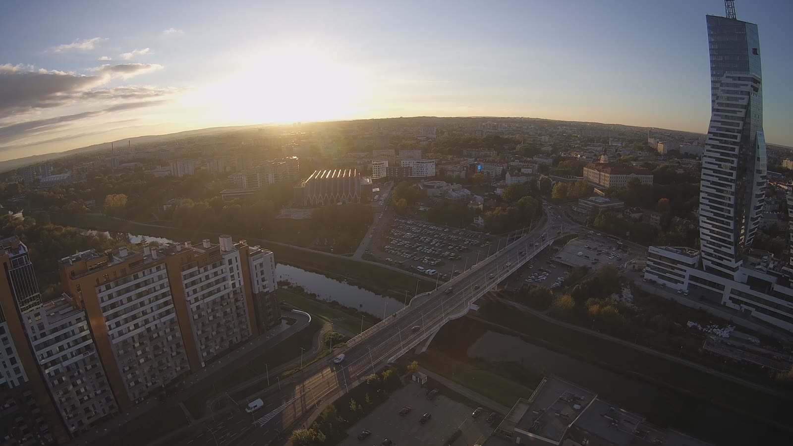 Widok z kamery Most Zamkowy w Rzeszowie